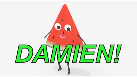 Happy Birthday DAMIEN! - WATERMELON Birthday Song