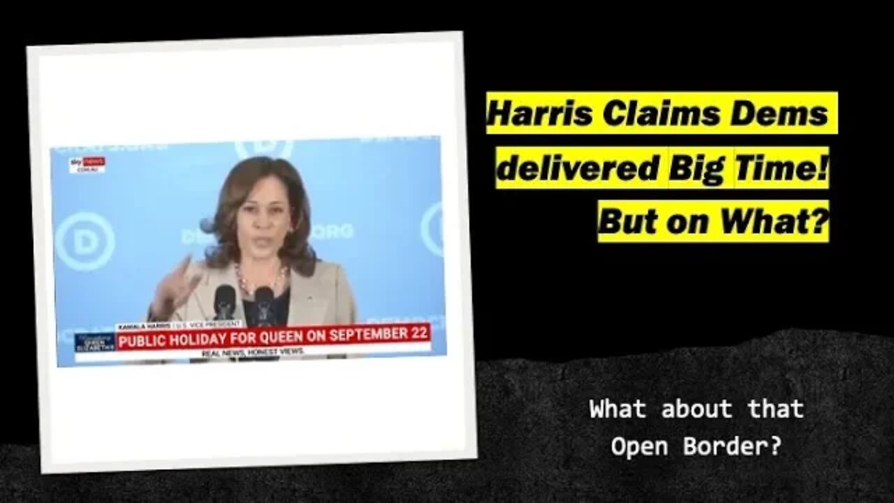 Harris claims Dems have divered big time, but on what?