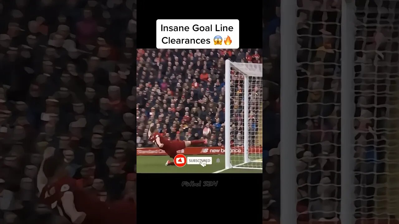 Insane Goal Line Clearences 🤯🔥#football #saves