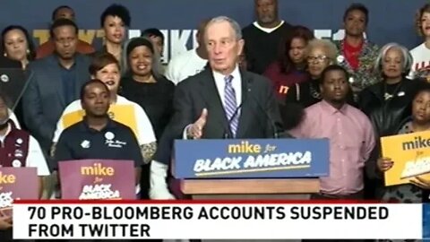 Twitter Suspends 70 Accounts Tied To Mike Bloomberg!