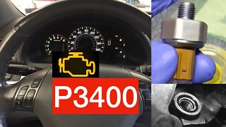 Honda V6 Oil Pressure Switch Replacement (Code P3400)