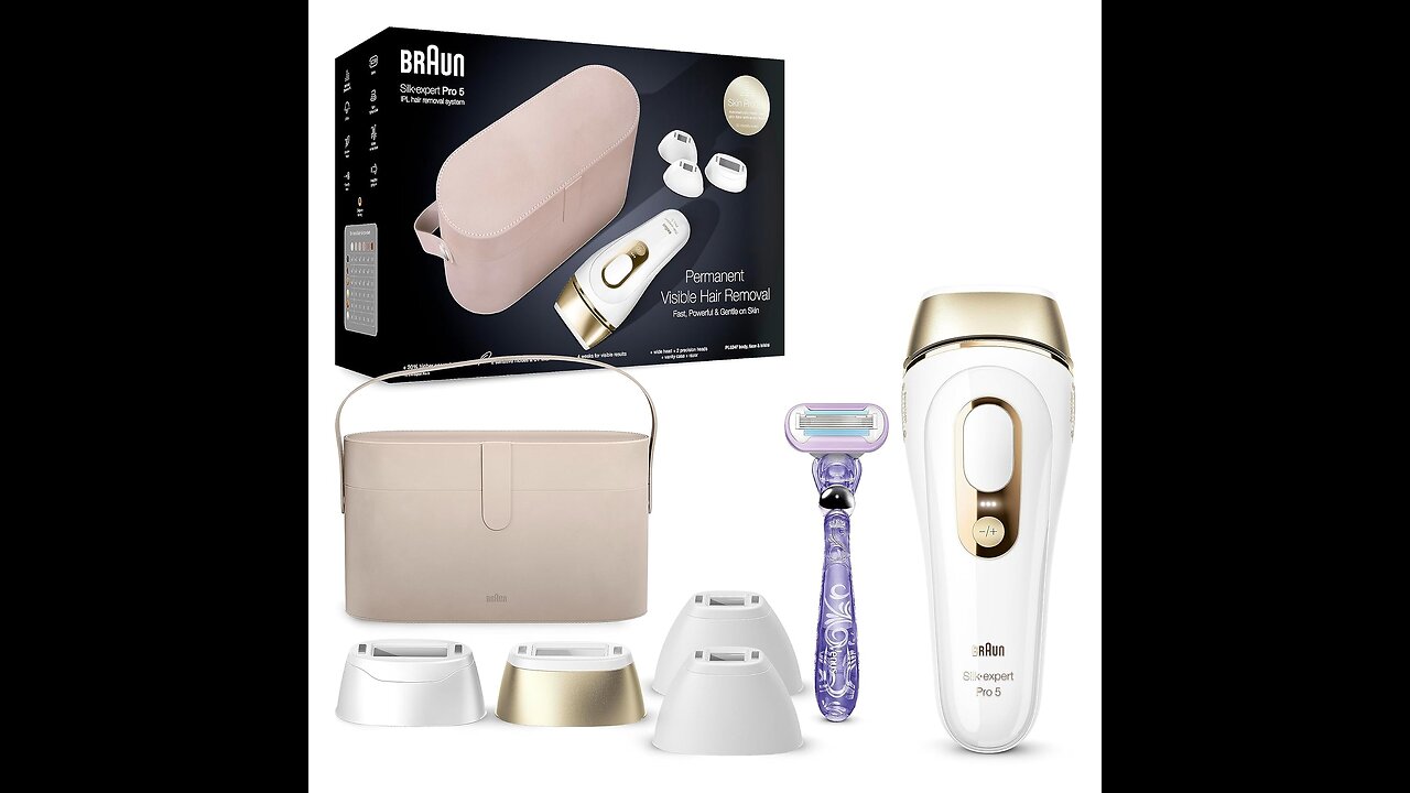 Braun IPL Long-lasting Laser Hair Removal Device for Women & Men