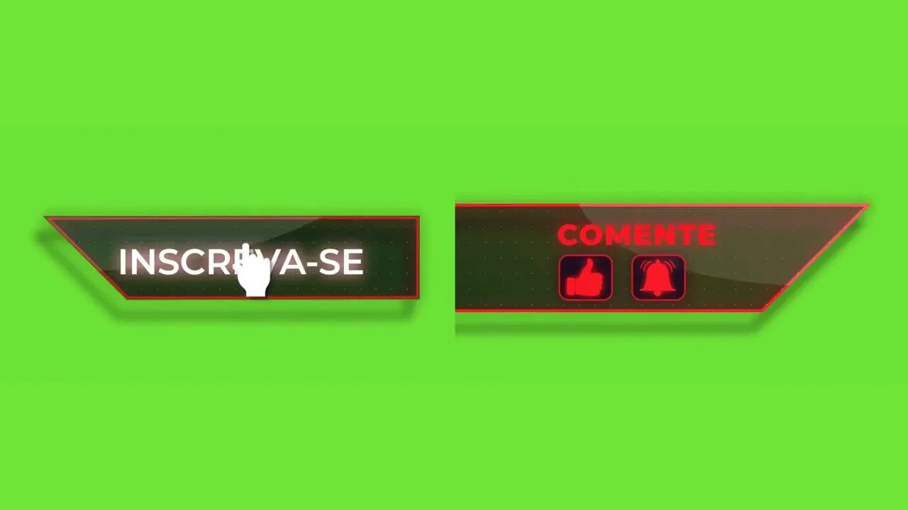 Chroma key botão inscreva-se green screen
