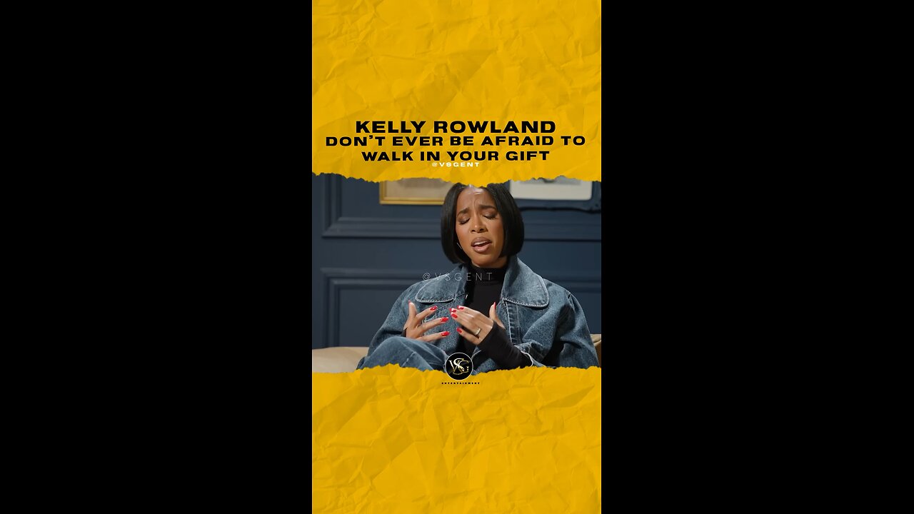 @kellyrowland Don’t ever be afraid to walk in your gift