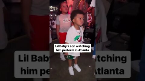 #lilbaby 's son watch him perfom in Atlanta #shorts #viral