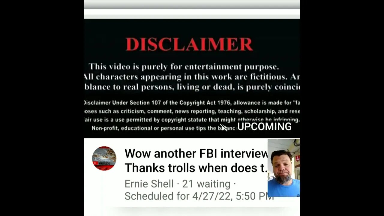 DISCLAIMER TELLS IT ALL ERNIE!