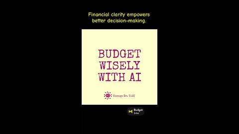 Budget Wisely with AI