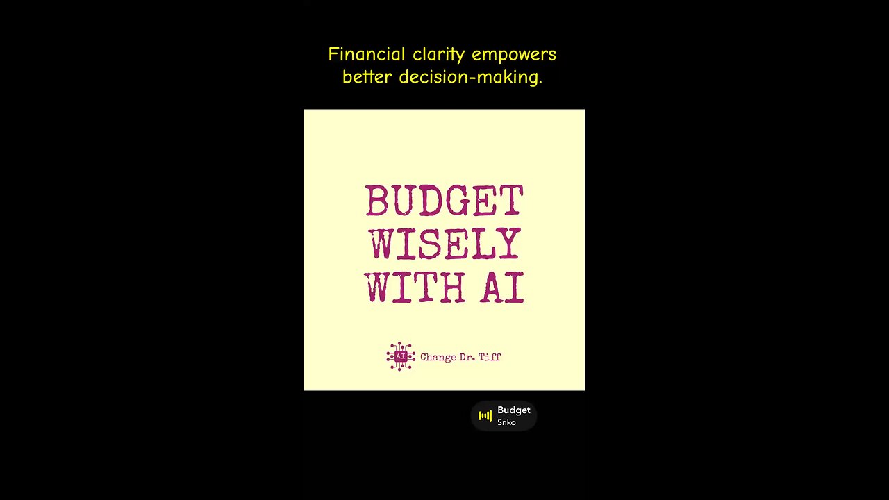 Budget Wisely with AI