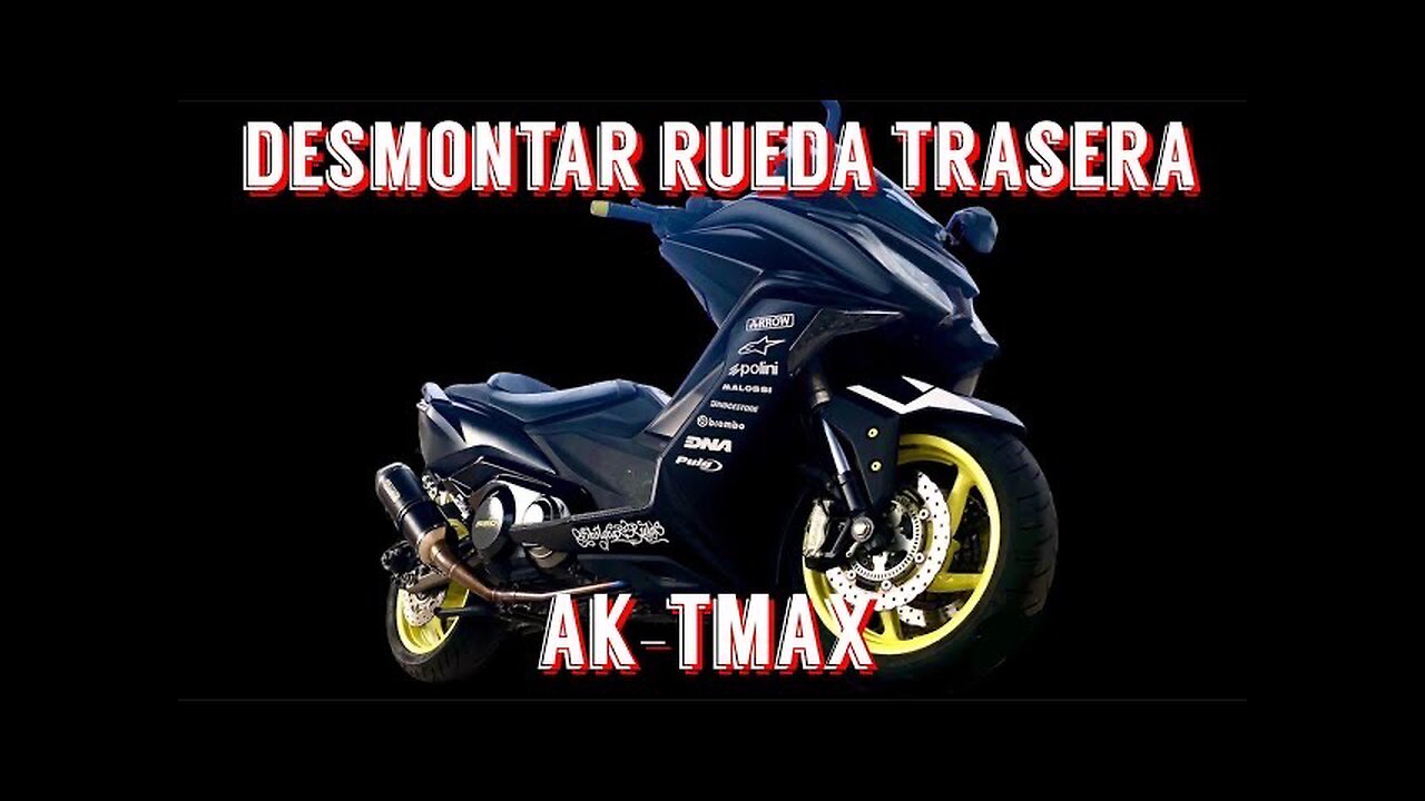 Desmontar RUEDA trasera | Kymco AK 550 | Tmax