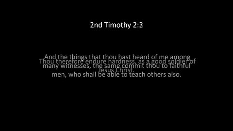 2nd Timothy Chapter 2