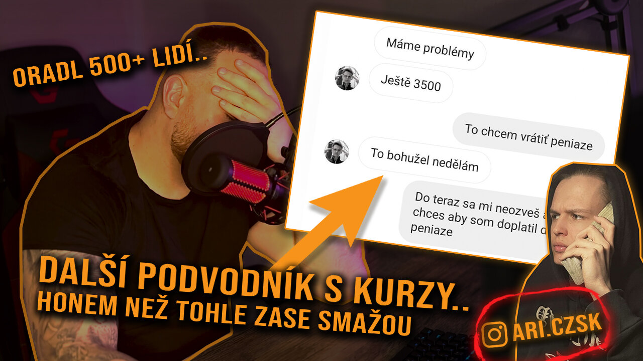 MRKNI NA TOHLE DŘÍVE NEŽ TO ZASE SMAŽOU! Další podvodník - ARI.CZSK