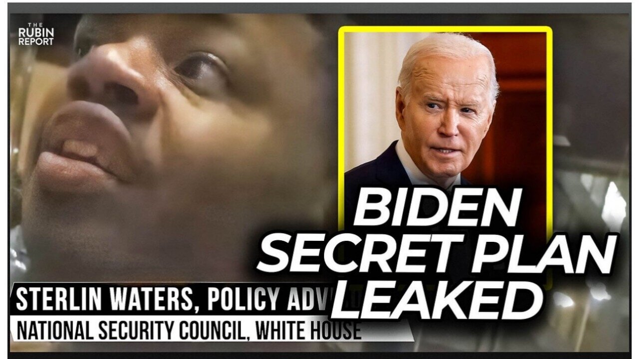 breaking biden official caught revealing plan to betray israel