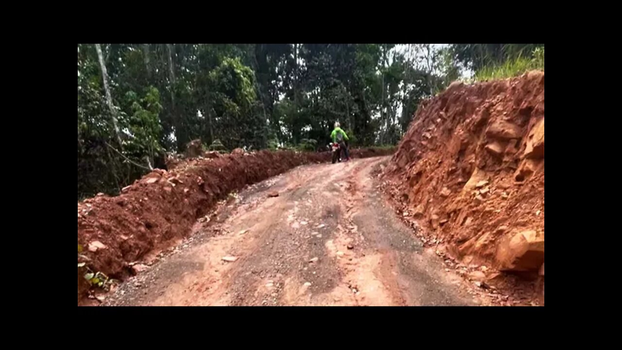 FLGC - Hiking up to front gate of Flora Growth cultivation facility