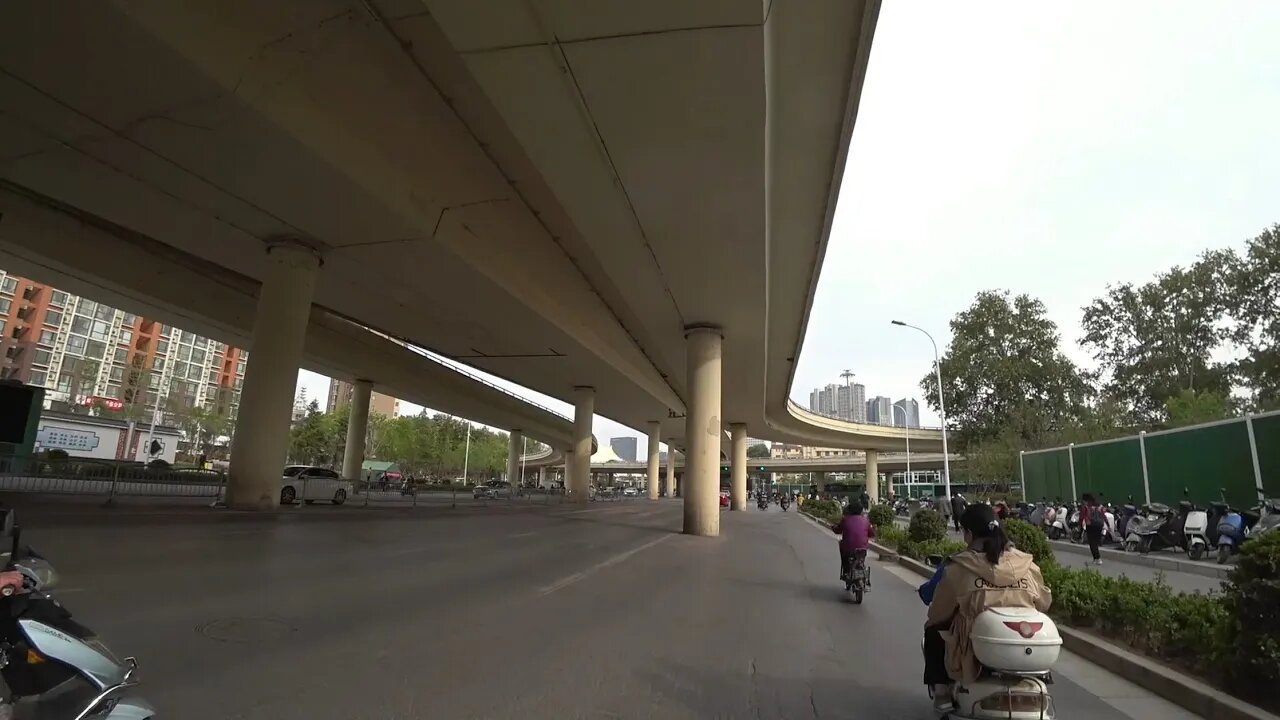 一镜到底，河南省郑州市区（中西城区）街景实录 - 2022.04.16 | Street scene in Zhengzhou, Henan, China (16/April/2022)