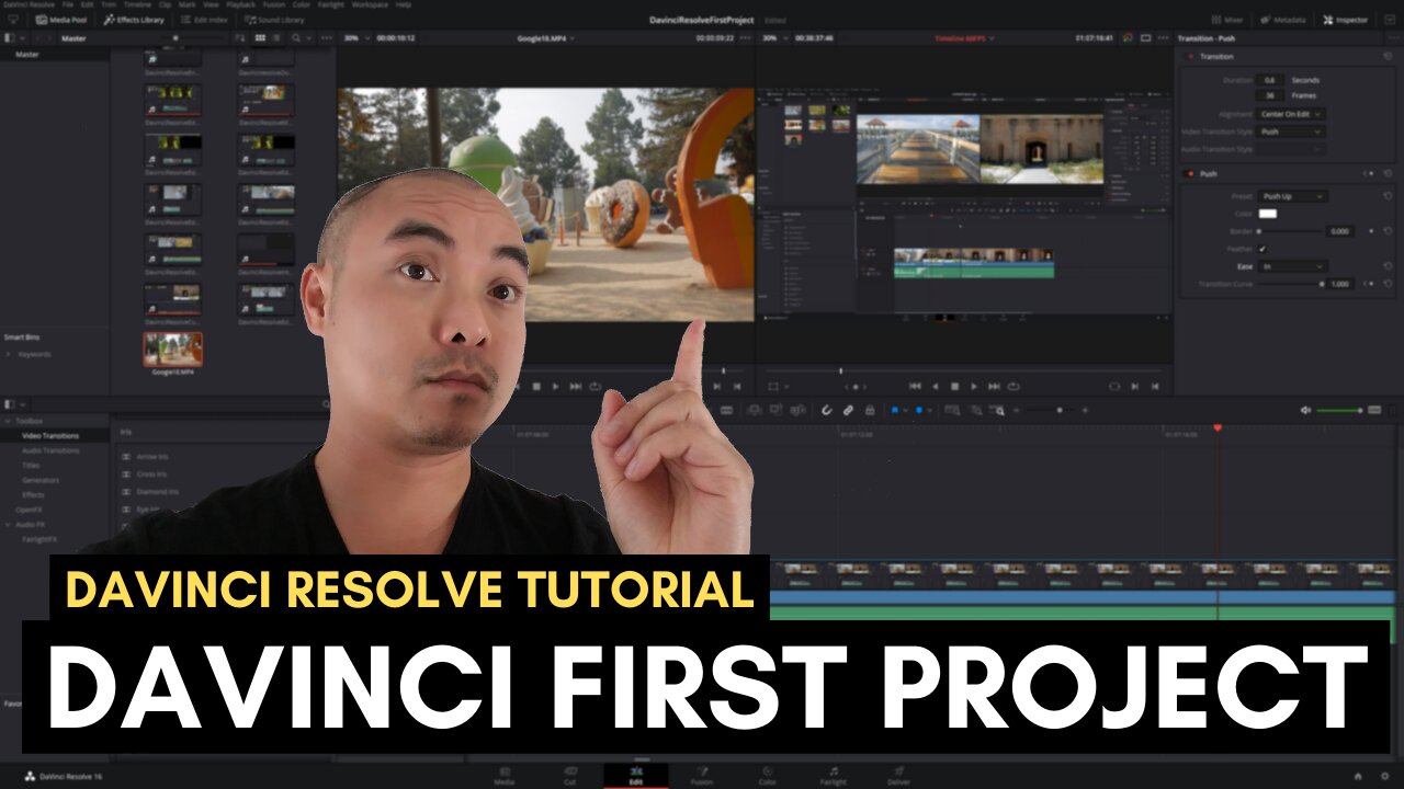 Davinci Resolve Tutorial For Beginners (Creating Your First Davinci Resolve Project)