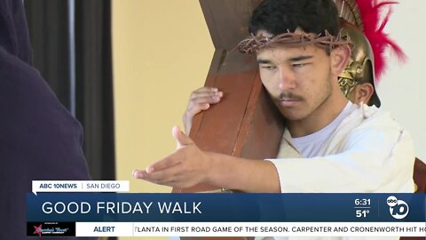 Annual Good Friday Walk taking place in downtown San Diego