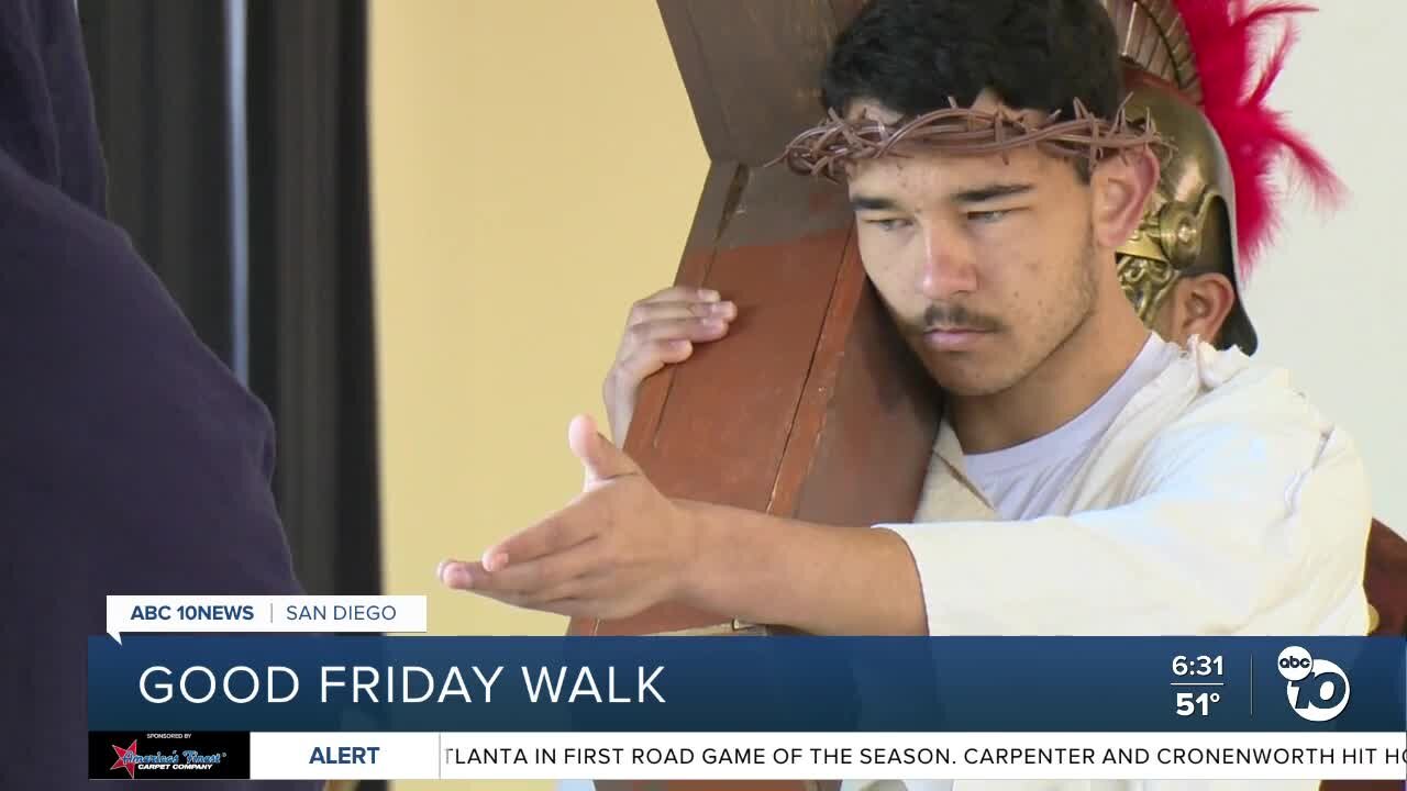 Annual Good Friday Walk taking place in downtown San Diego