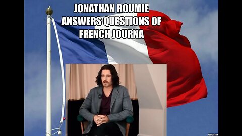 Jonathan Roumie explains to french journalists what his faith means to him-answering questions