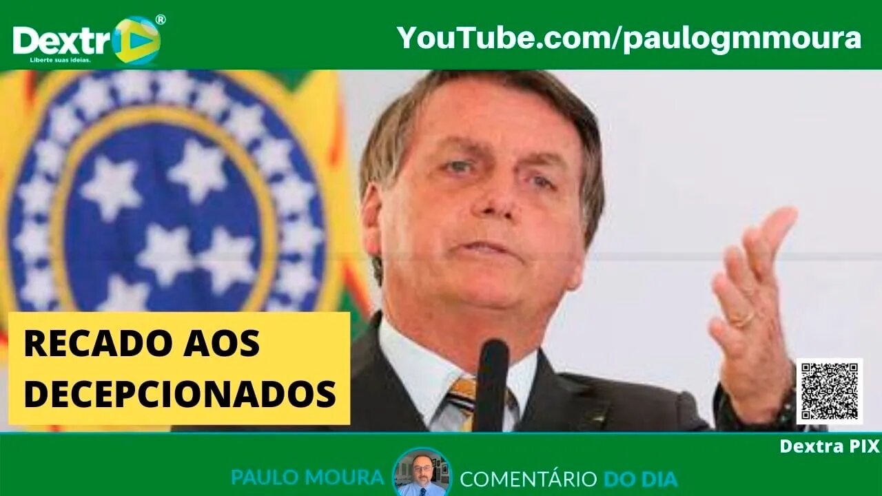RECADO AOS DECEPCIONADOS