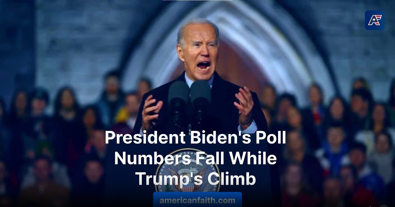 President Biden’s Poll Numbers Fall While Trump’s Climb