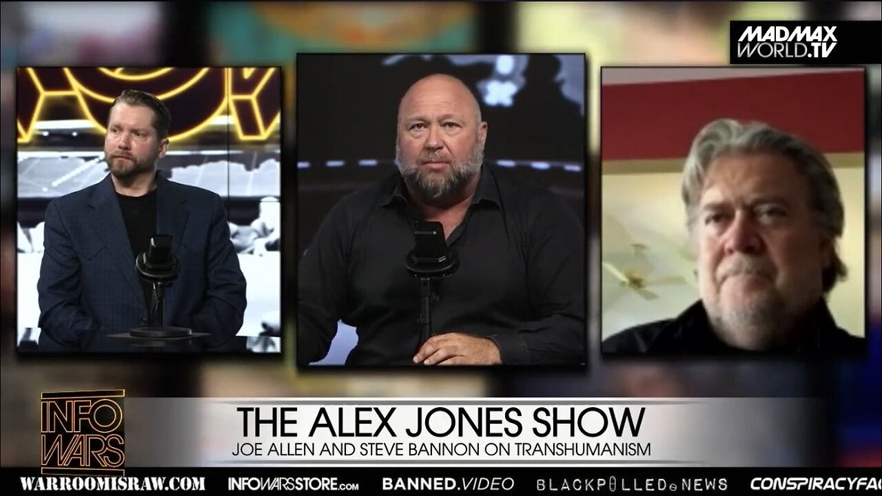 Alex Jones, Steve Bannon and Joe Allen on AI and Transhumanism on the Alex Jones Show July 31, 2023