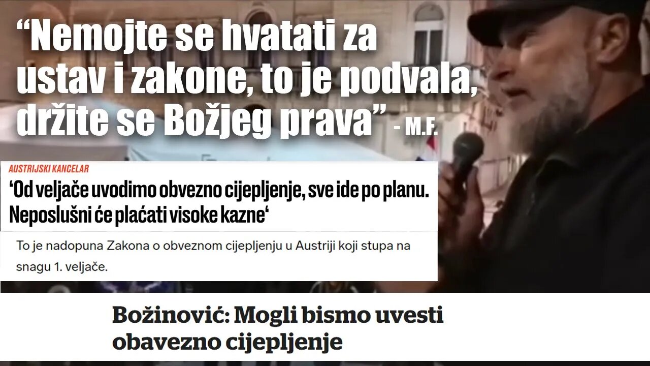 Marko Francišković - obavezno cijepljenje u Austriji, upozorenje