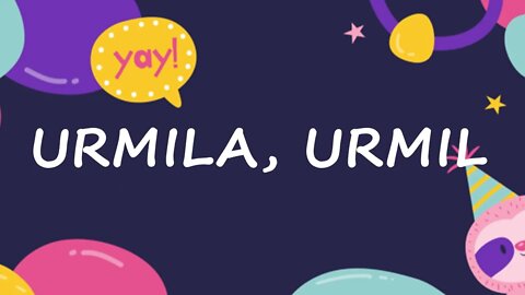 Happy Birthday to Urmila, Urmil - Birthday Wish From Birthday Bash