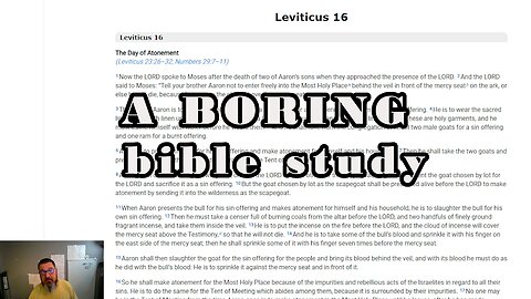 Scapegoat, Personal Relationship Regulations and Other Minutia Leviticus 16-19