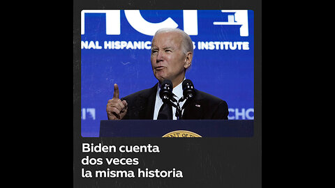 Biden repite la misma historia dos veces “casi palabra por palabra” en pocos minutos