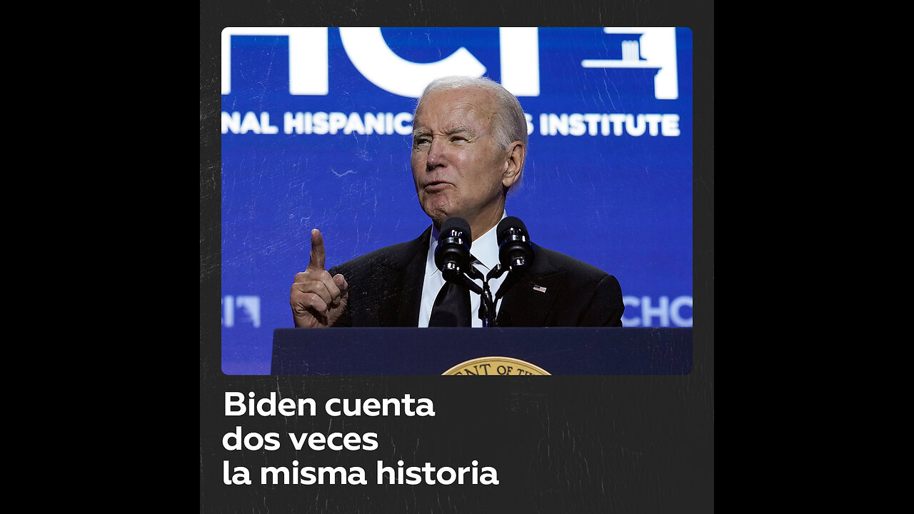 Biden repite la misma historia dos veces “casi palabra por palabra” en pocos minutos