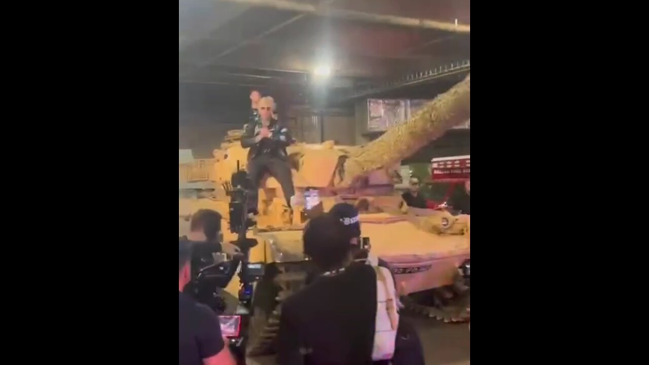 Jake Paul Rides Up In A TANK To His Boxing Match