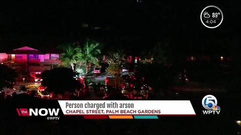 Overnight fire displaces 4 people near Palm Beach Gardens; was deliberately set, fire rescue says