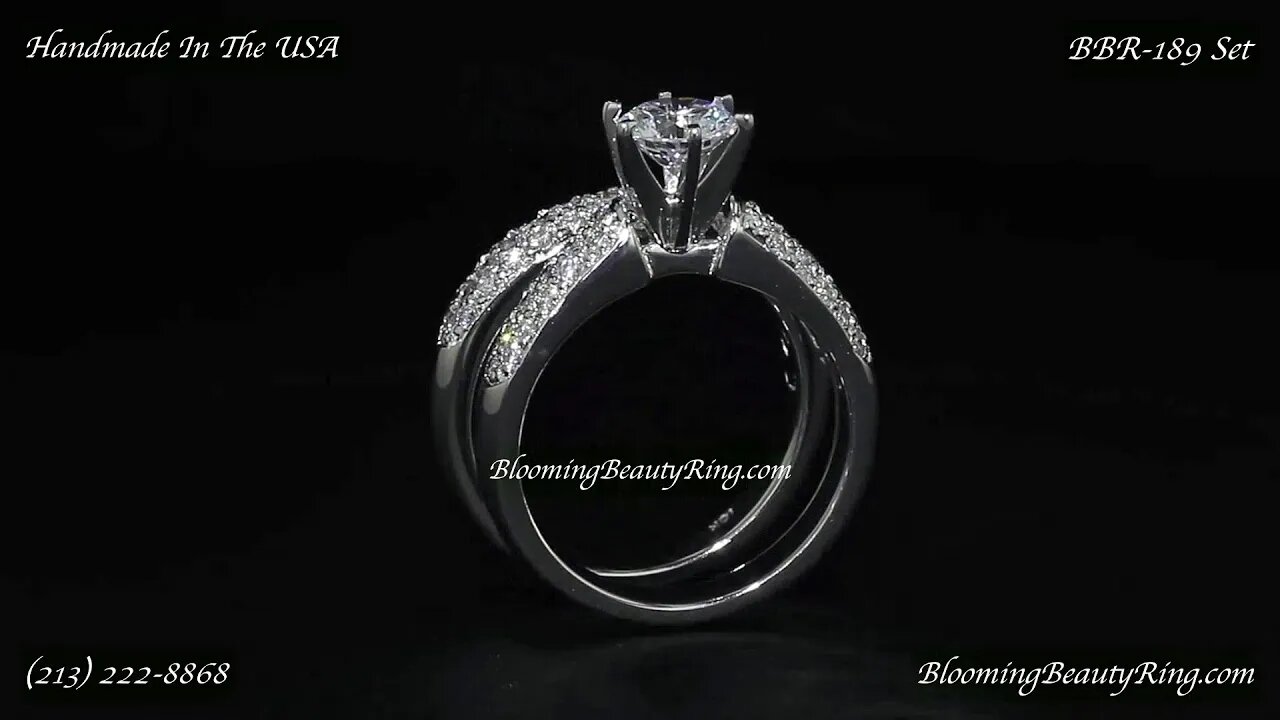 BBR 189Set Engagement Rings By BloomingBeautyRing com