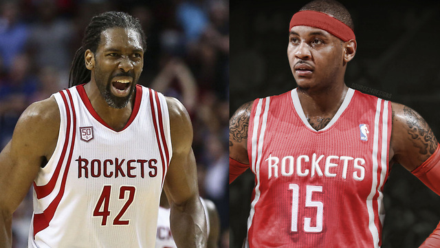 Carmelo Anthony Being RECRUITED to the Rockets by Former Teammate Nene