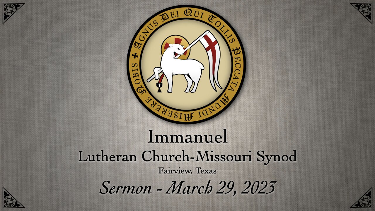 Sermon - March 29, 2023