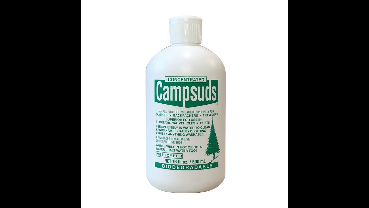 Campsuds Sierra Dawn Outdoor Soap Biodegradable Environmentally Safe All Purpose Cleaner.