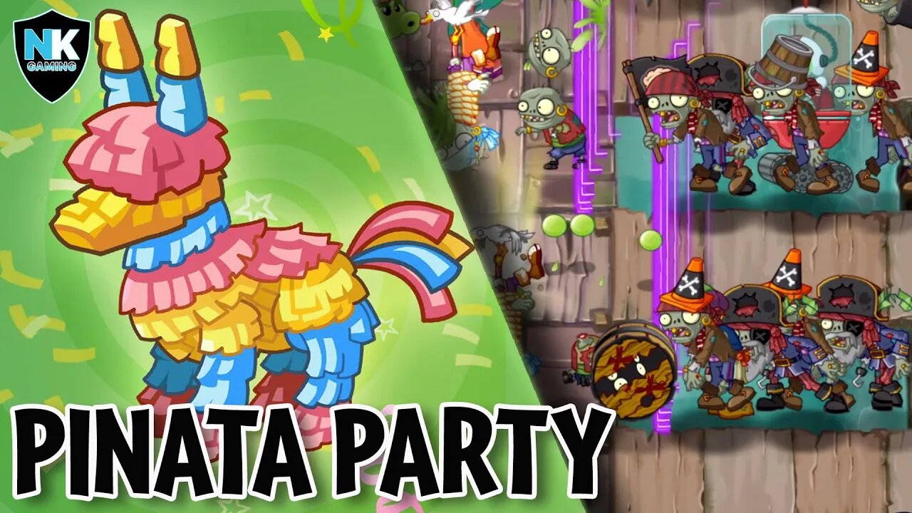 PvZ 2 - Pinata Party - May 31, 2022 - Level 1 Plants vs. Max Level