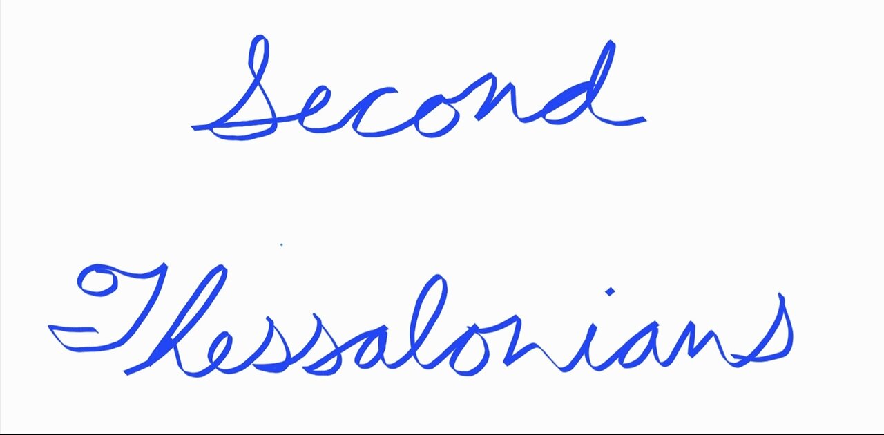 Second Thessalonians Without Chaprters