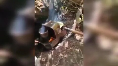 The AFU militants built a stove for less smoke, but it didn't help them The arrival has reached its