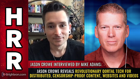 Jason Crowe reveals revolutionary Qortal tech for distributed, censorship-PROOF content...