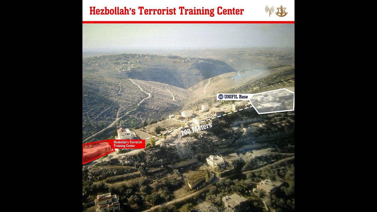 Attached is footage of a tunnel shaft and weapons located in the Hezbollah