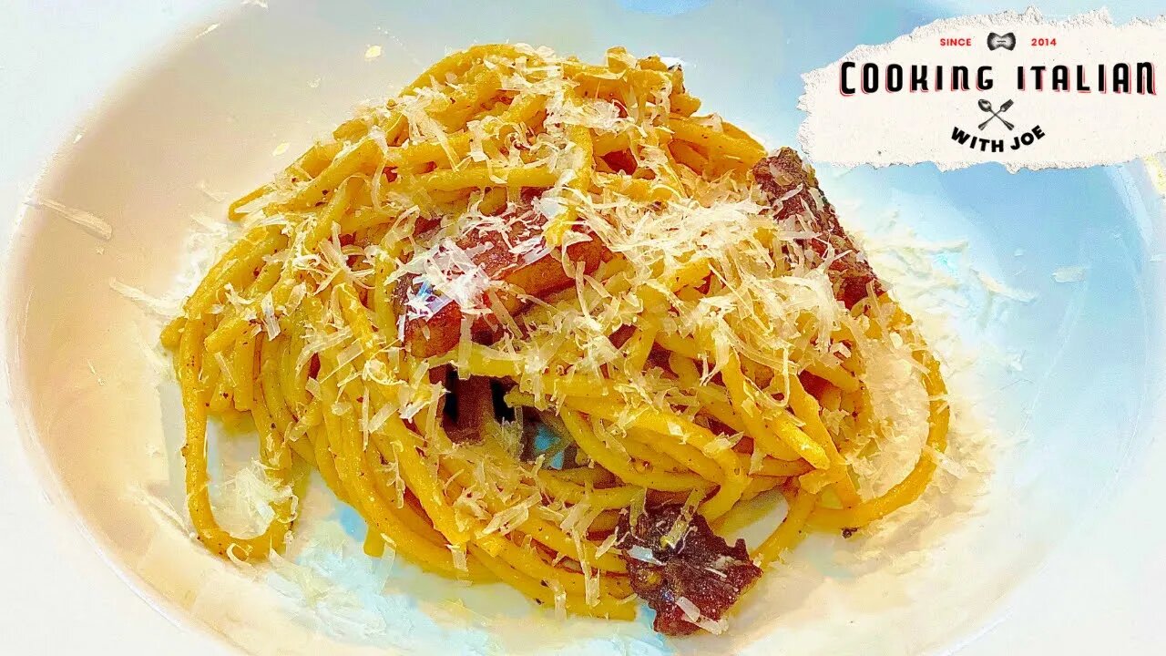 Pasta alla Gricia: Pasta with Pork and Cheese | Cooking Italian with Joe