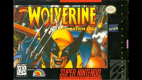 Wolverine Adamantium Rage Snes Instruction Booklet Manual