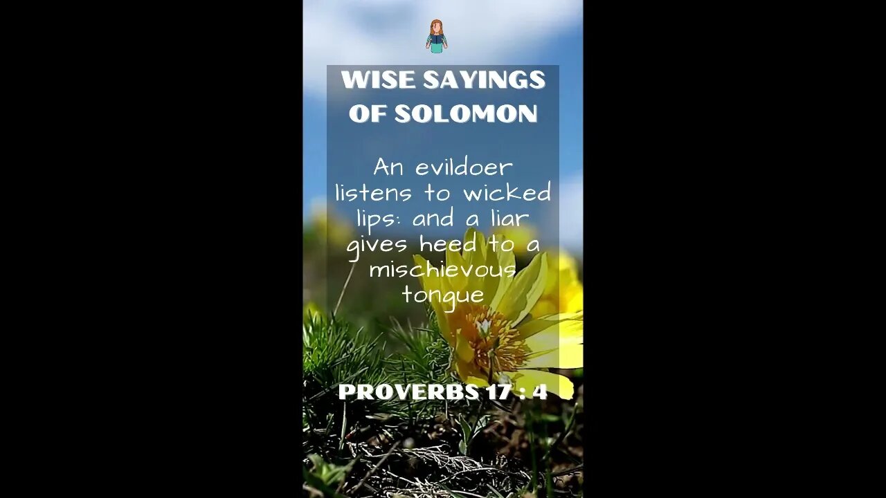 Proverbs 17:4 | NRSV Bible | Wise Sayings of Solomon