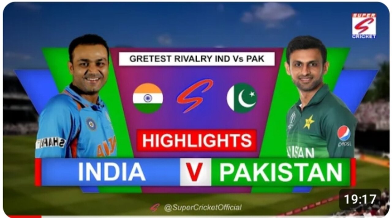 The Intense Rivalry ; India Vs Pakistan Cricket Match Highlights