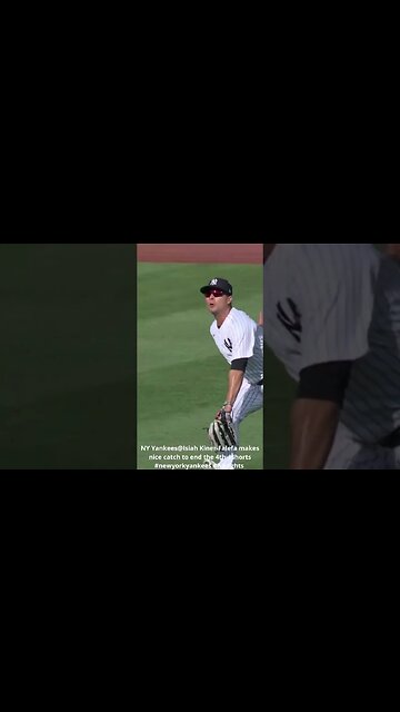 NY Yankees@Isiah Kiner Falefa makes nice catch to end the 4th #shorts #newyorkyankees #higlights