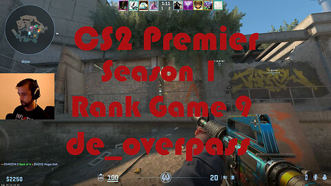 CS2 Premier Matchmaking - Season 1 - Rank Game 9 - de_overpass