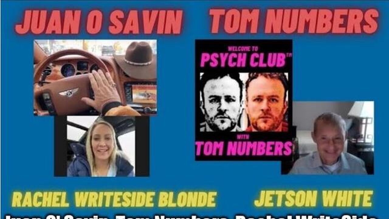 JUAN O' SAVIN, TOM NUMBERS, RACHEL WRITESIDE BLONDE & JETSON WHITE - THIS IS HUGE FOLKS!!