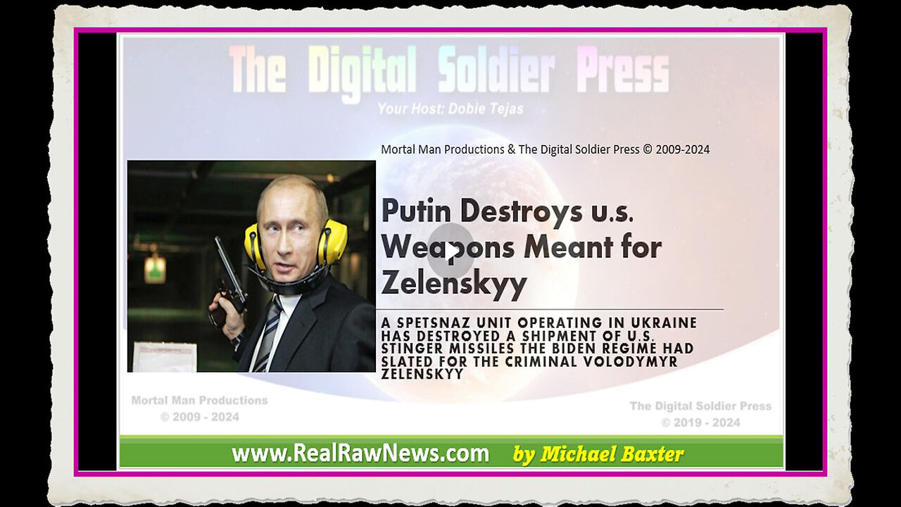 Putin Destroys Weapons Meant for Zelenskyy