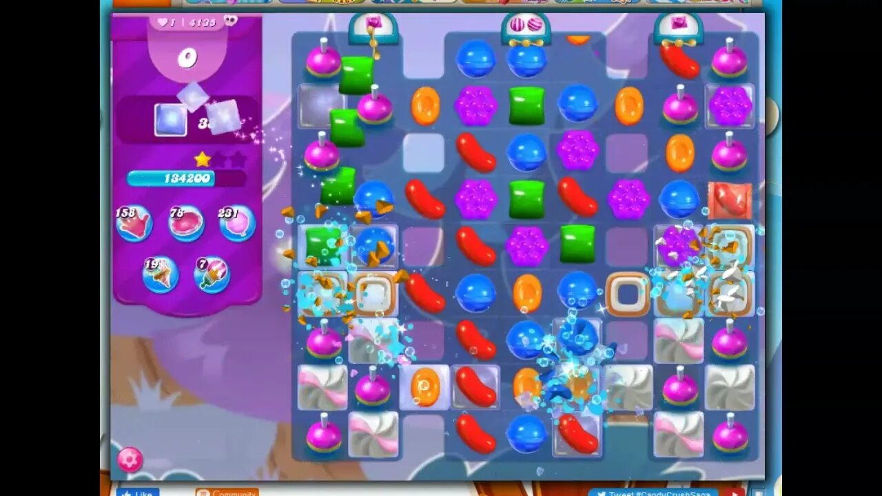 Candy Crush Level 4135 Talkthrough, 27 Moves 0 Boosters